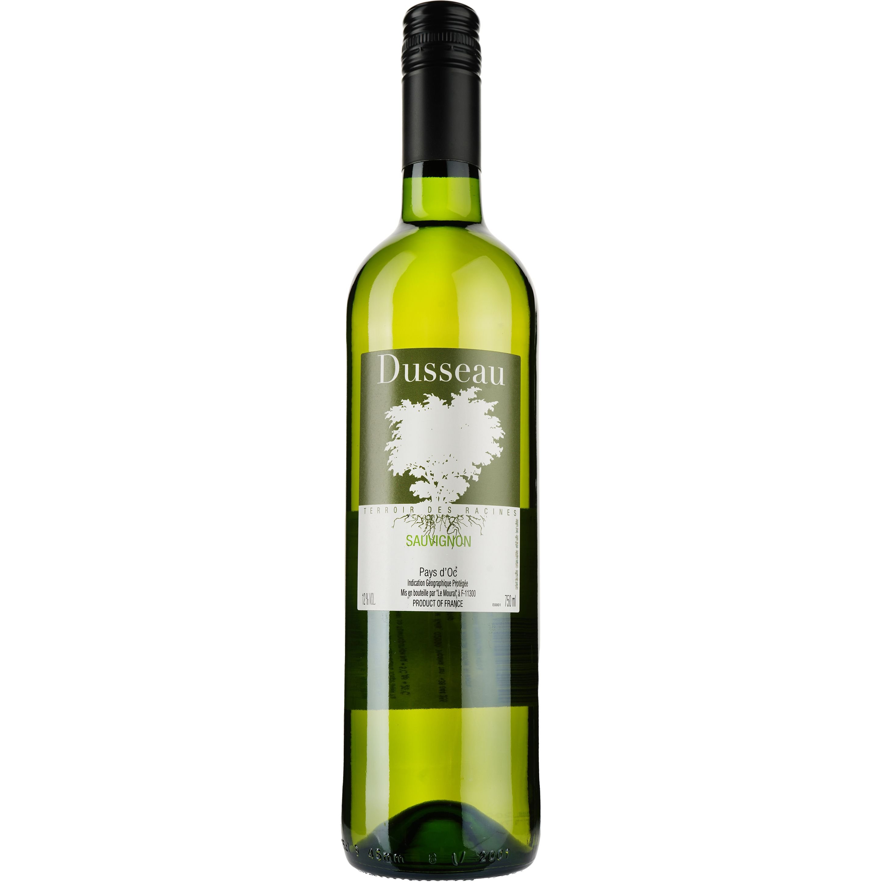 Вино Dusseau Sauvignon Pays D'Oc IGP, белое, сухое, 0,75 л - фото 1