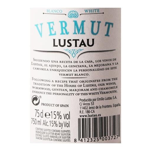 Вермут Emilio Lustau Vermut Blanco белый сладкий 15% 0.75 л - фото 5