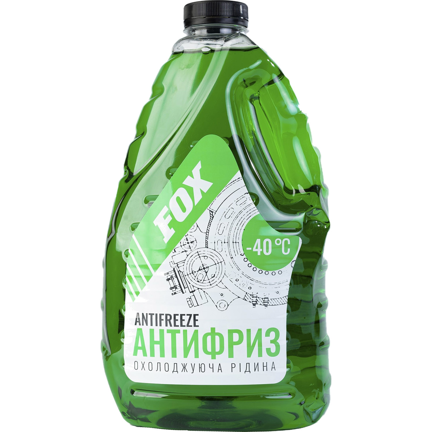 Охлаждающая жидкость Fox Антифриз зеленый 4 л - фото 1