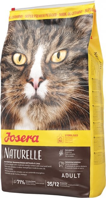 Сухий корм для стерилізованих котів Josera Naturelle беззерновий, з фореллю, 0,4 кг - фото 1