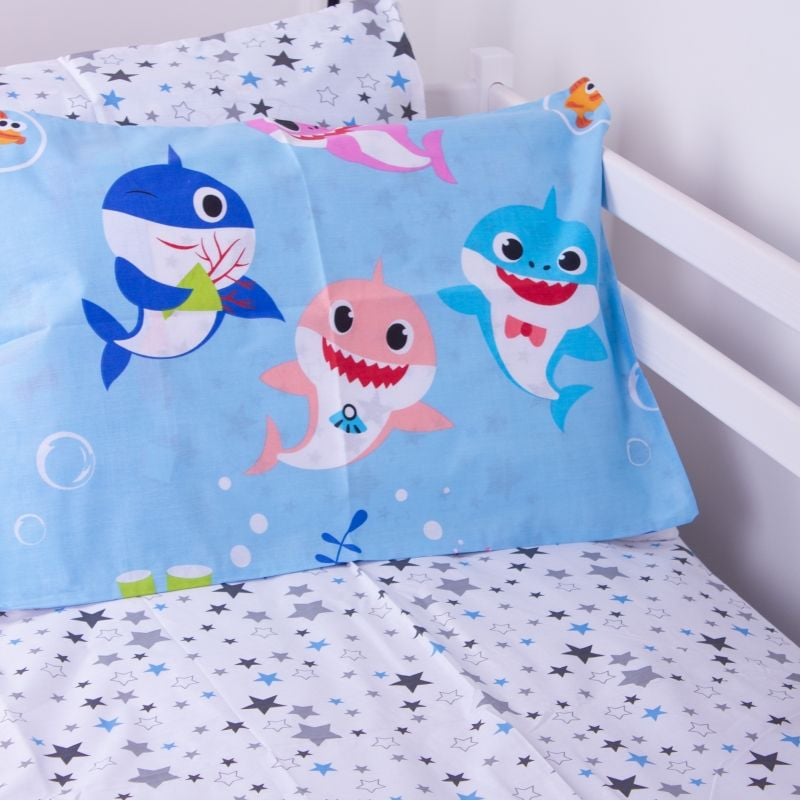 Простыня MirSon Kids Time Бязь, 17-0521, Sharks blue - фото 4