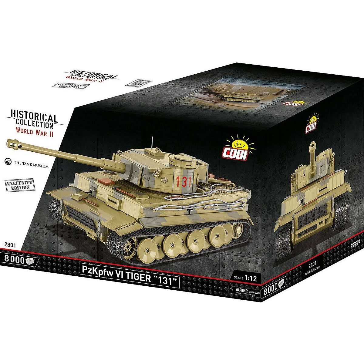 Конструктор Cobi PzKpfw VI Тигр 131 масштаб 1:12, 8000 деталей (COBI-2801) - фото 1