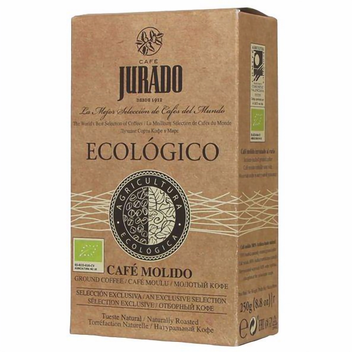 Кофе молотый Jurado Ecologico 100% Arabica 250 г - фото 1