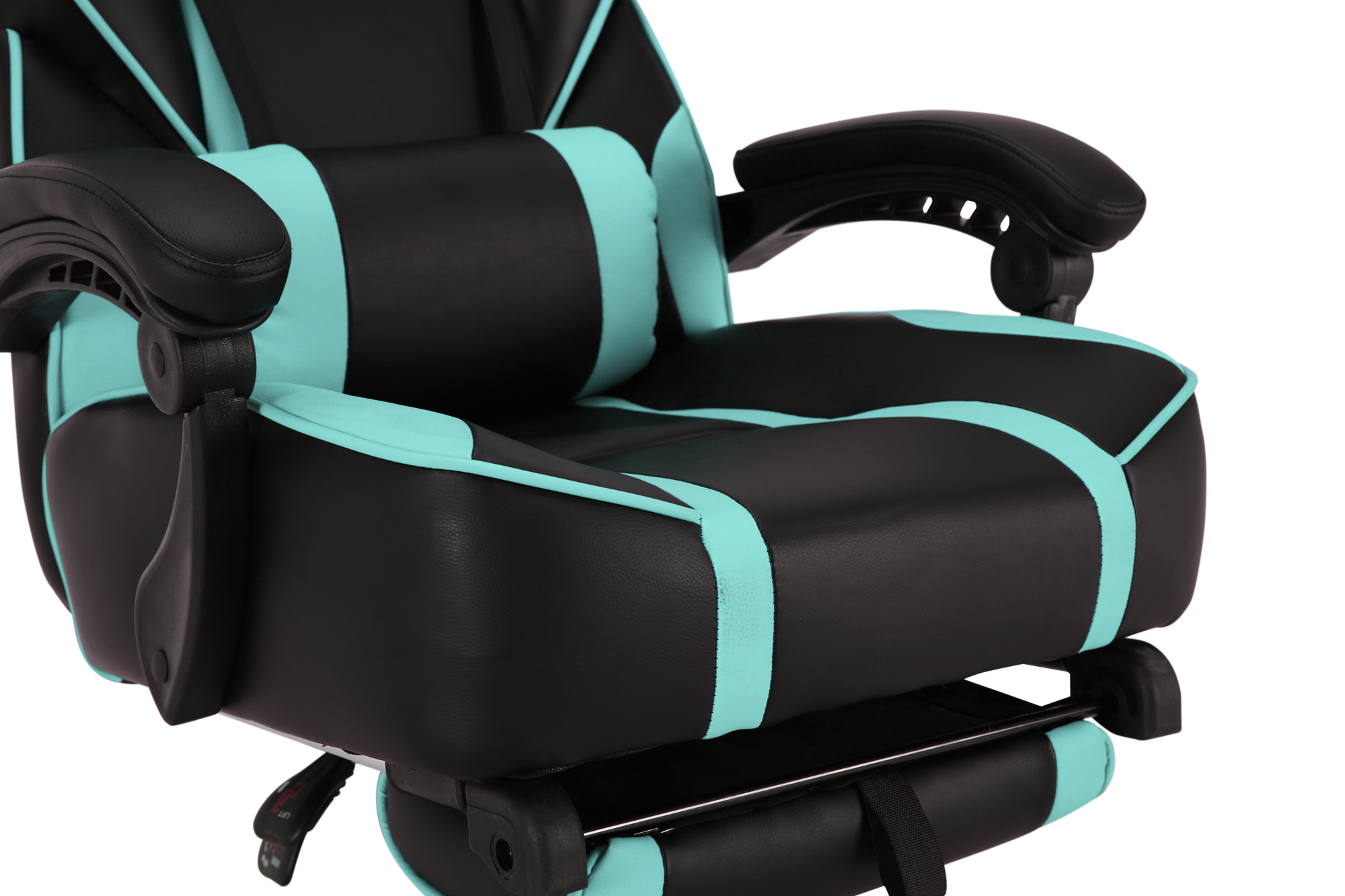 Геймерское кресло GT Racer черное с ментоловым (X-2748 Black/Mint) - фото 7