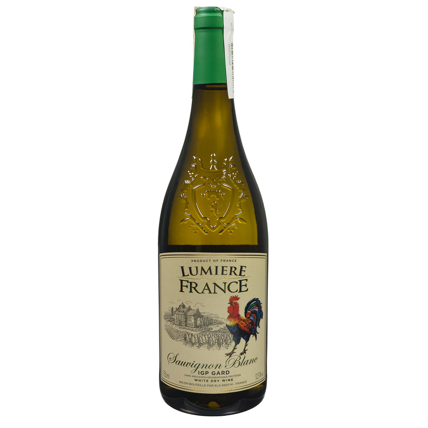 Вино Lumier de France Sauvignon Blanc, біле, сухе, 0,75 л - фото 1