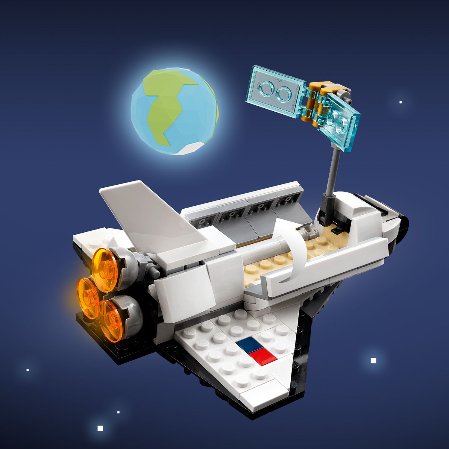 Конструктор LEGO Creator Космічний шатл 3 в 1, 144 деталі (31134) - фото 7
