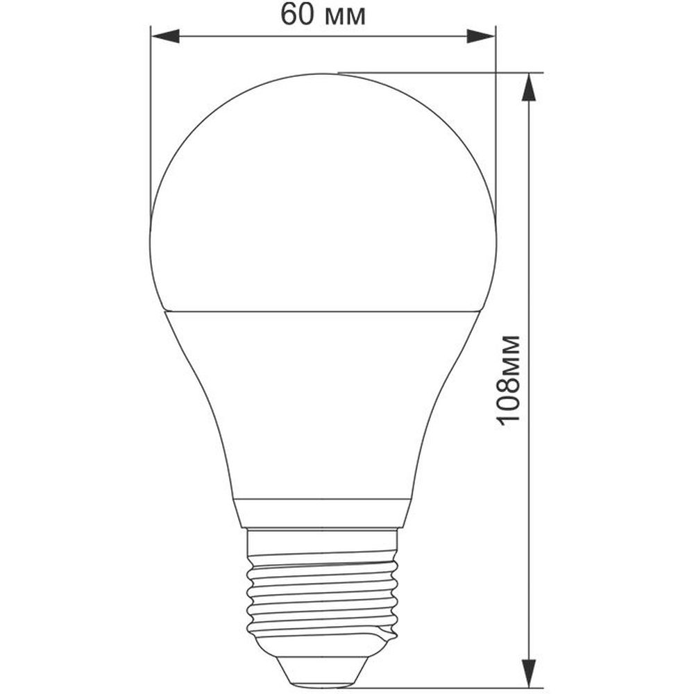 LED лампа Titanum A60 10W E27 4100K (TLA6010274) - фото 3