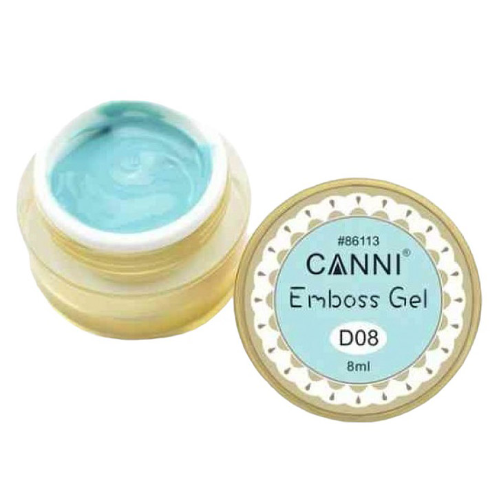 Гель-паста Canni 3D Emboss Gel D08 бірюзовий 8 мл - фото 1