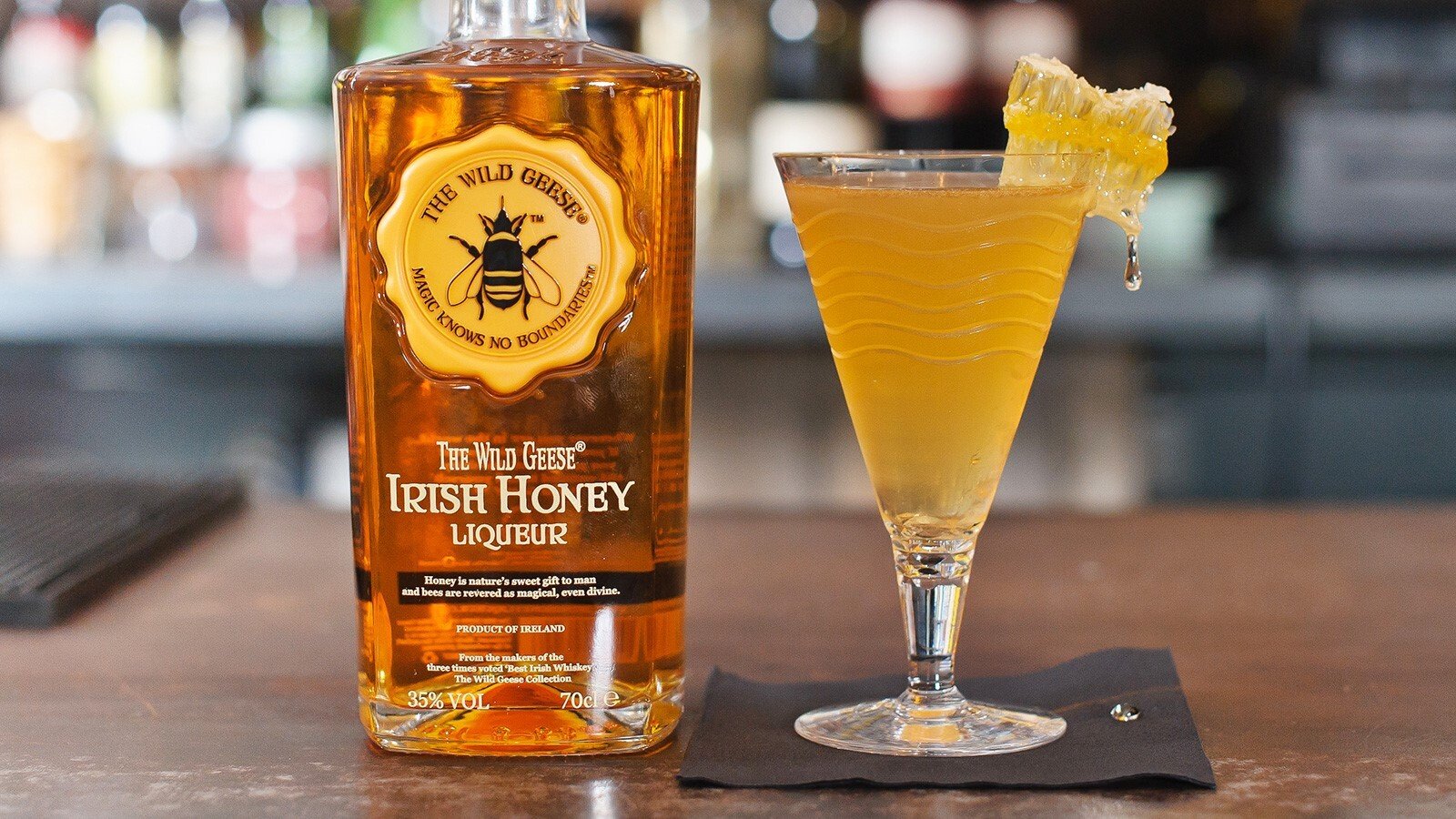 Лікер The Wild Geese Irish Honey Liqueur, 35%, 0,7 л (848188) - фото 2