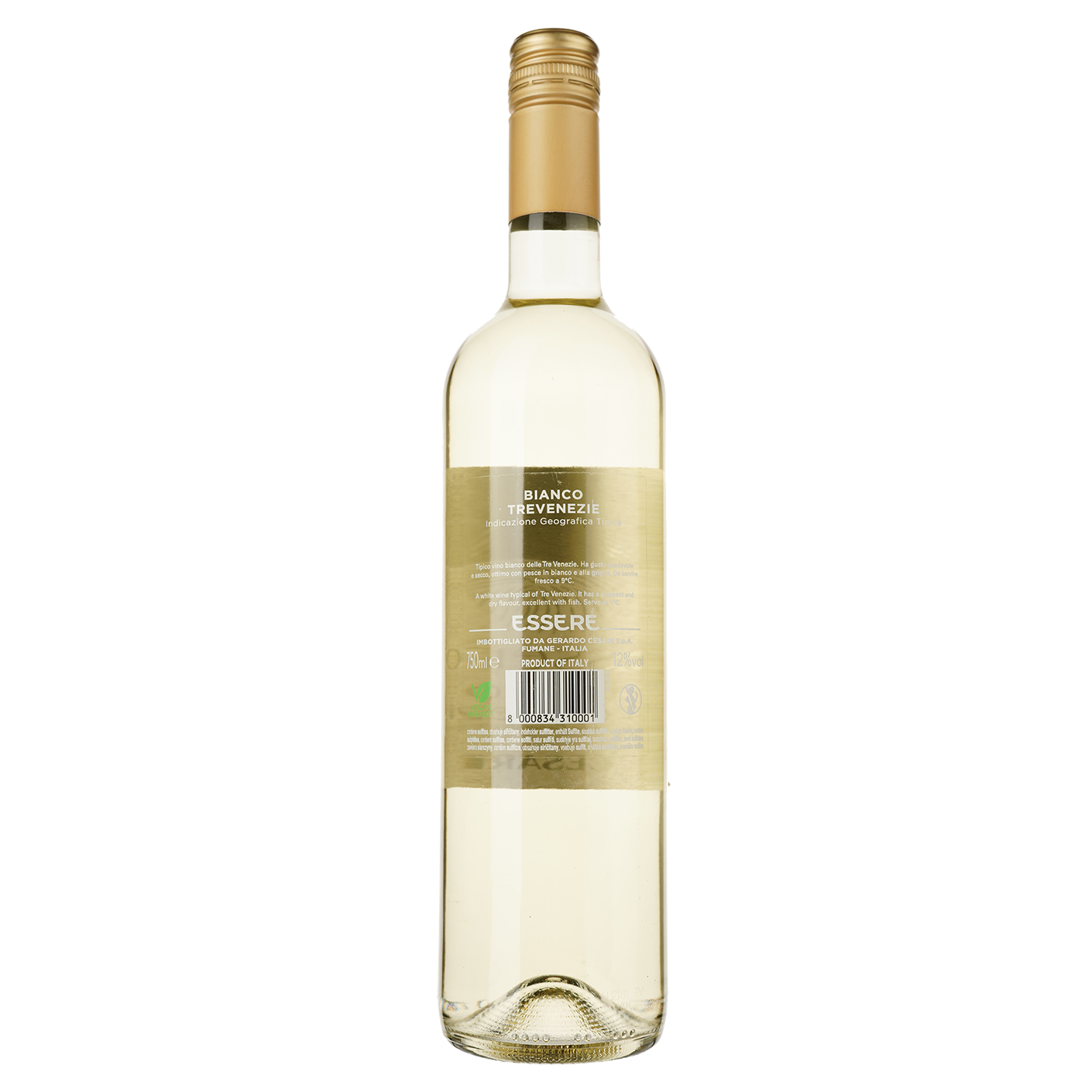Вино Cesari Bianco Trevenezie IGT Essere белое сухое 11.5% 0.75 л - фото 2