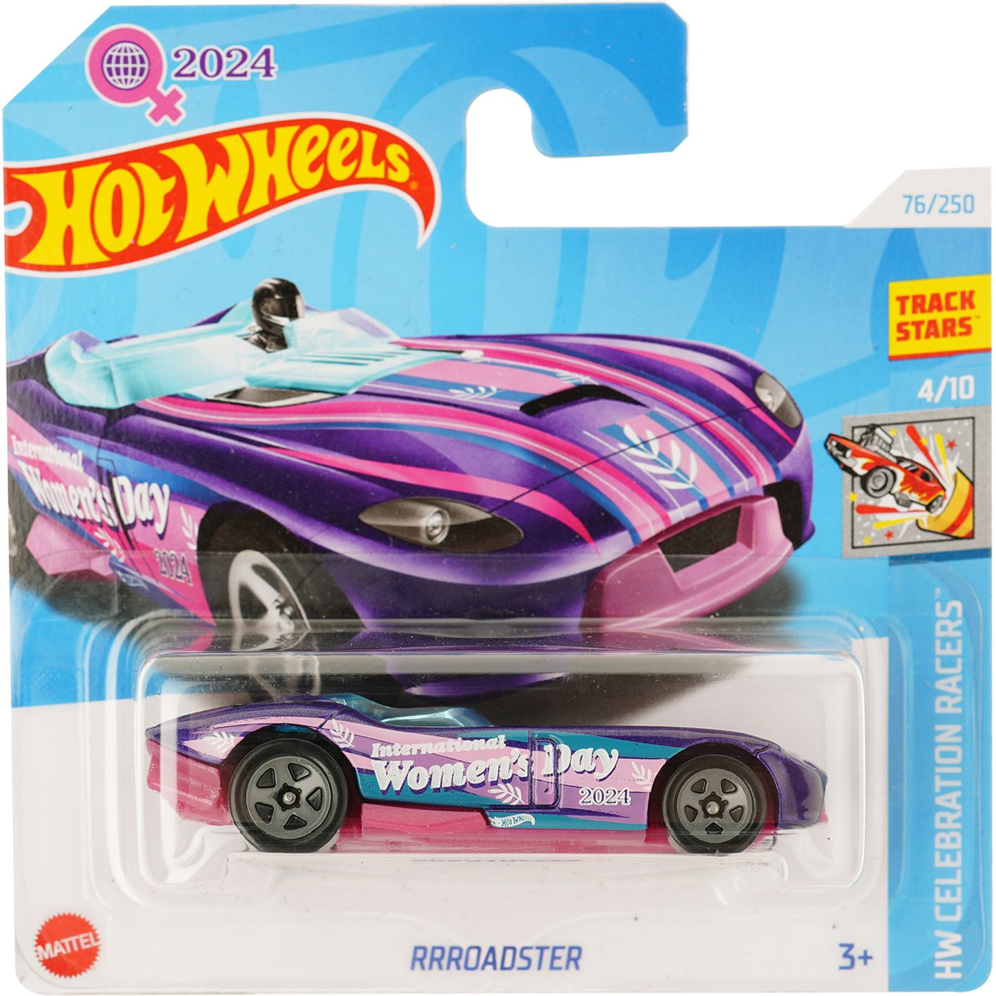 Базовая машинка Hot Wheels HW Celebration Racers Rrroadster фиолетовая (5785) - фото 1