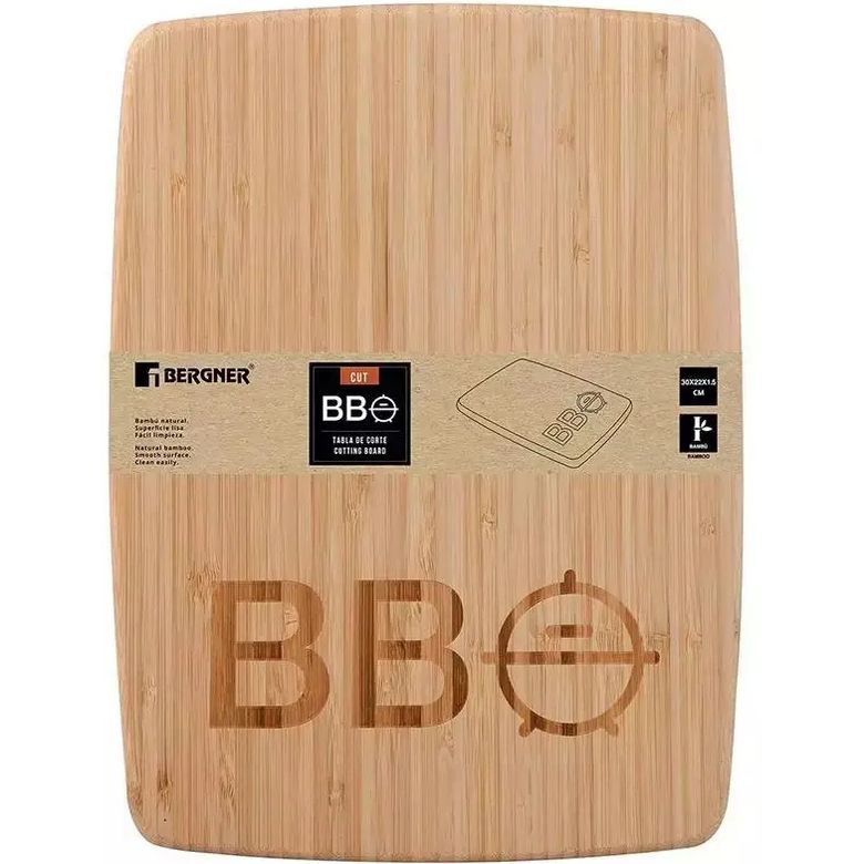Доска для нарезки Bergner Bbq Lovers бамбуковая 30х22 см (BG-39987-AA) - фото 4