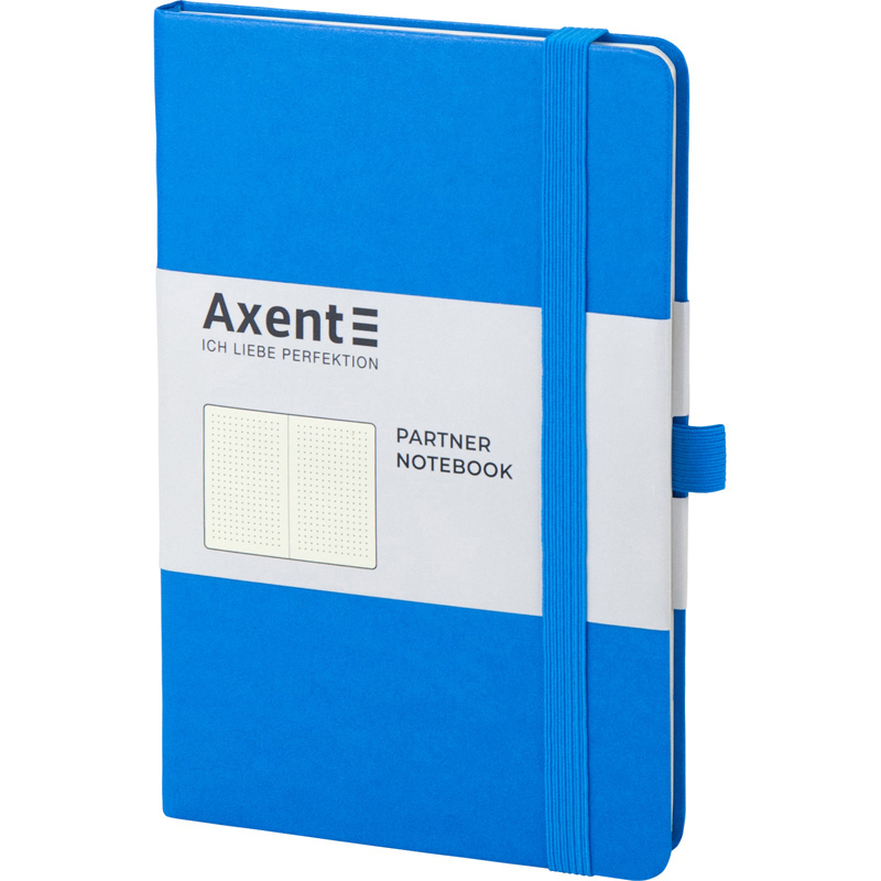 Книга записна Axent Partner A5- у крапку 96 аркушів блакитна (8306-07-A) - фото 2