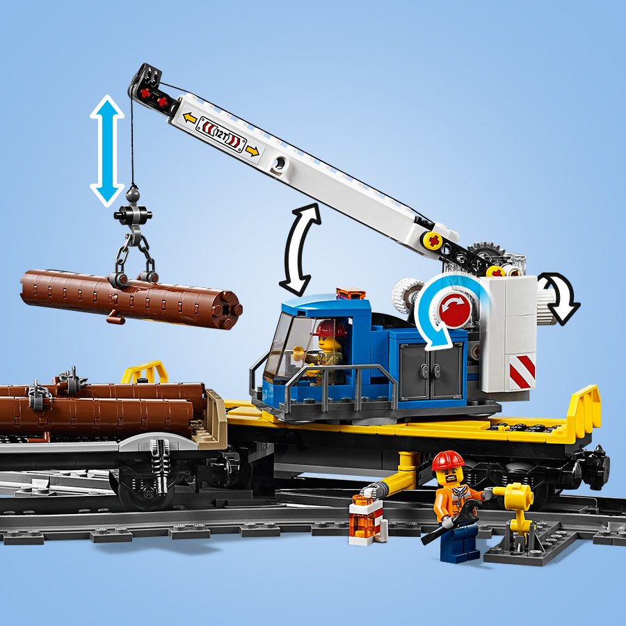 Конструктор LEGO City Товарный поезд, 1226 деталей (60198) - фото 5