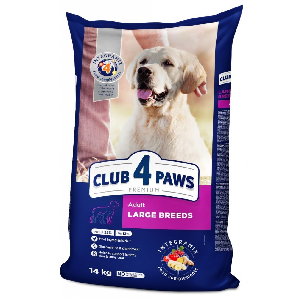 Сухой корм для собак больших пород Club 4 Paws Premium, 14 кг (B4530401) - фото 1