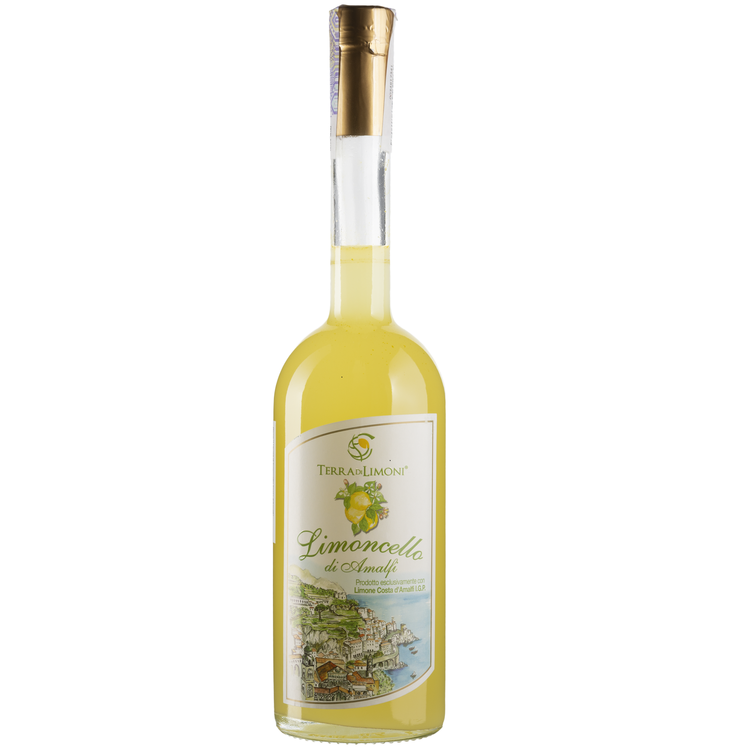 Лікер Terra di Limoni Liquore al limoncello Costa d'Amalfi, 30%, 0,7 л (Q5892) - фото 1