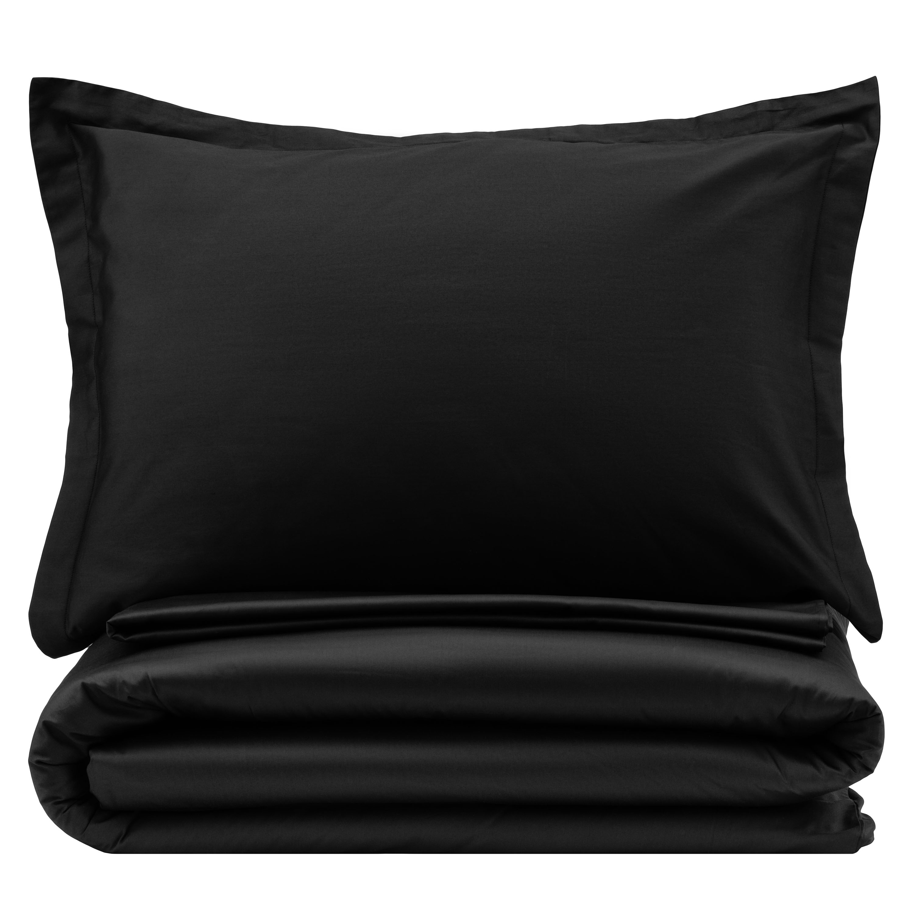 Комплект постельного белья Ardesto Mix&Match Premium сатин двуспальный евро черный (ART2022SL) - фото 2