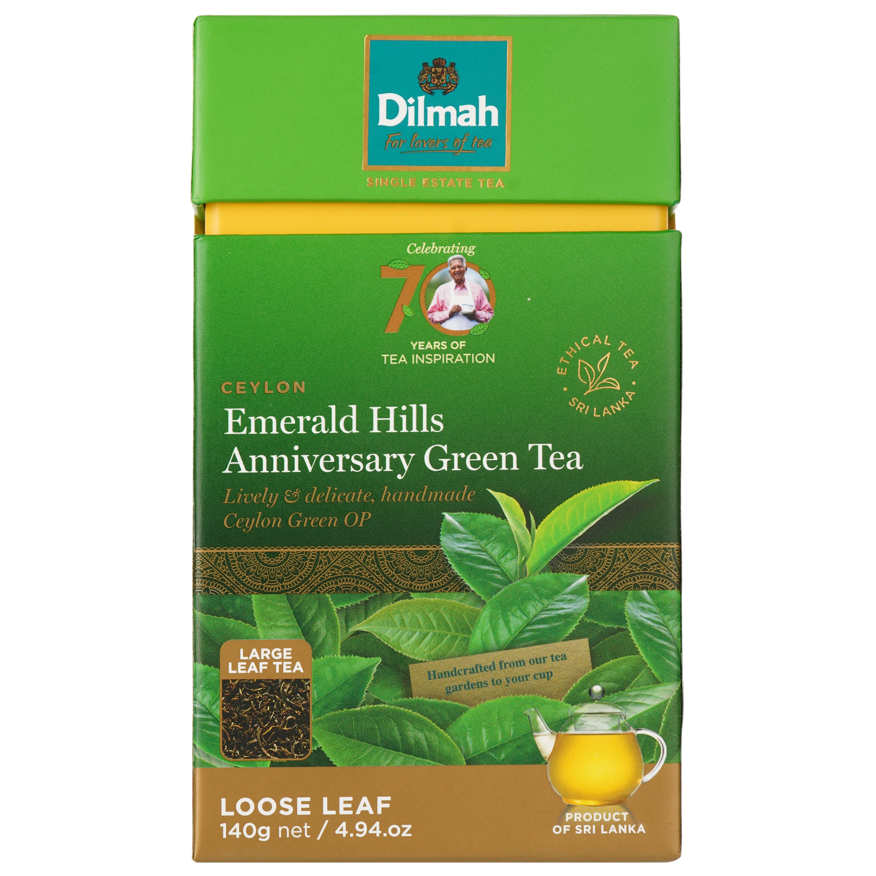 Чай зеленый Dilmah Emerald Hills Anniversary, 140 г (879531) - фото 1