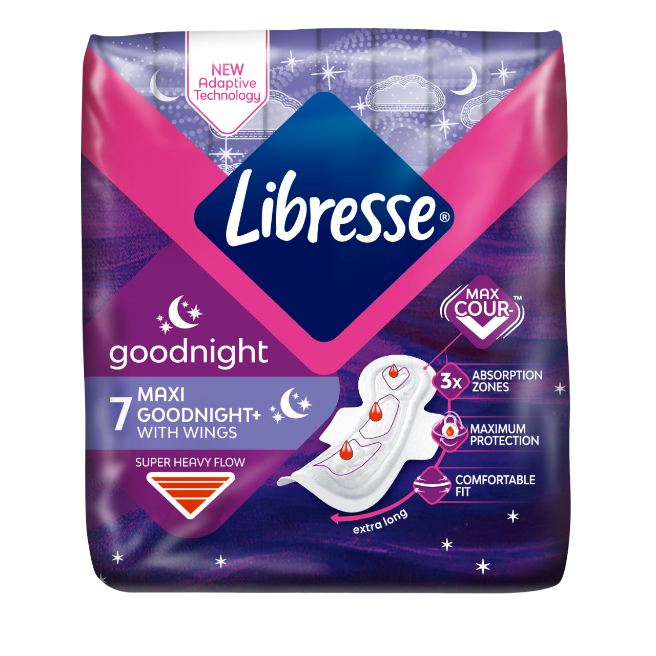 Гігієнічні прокладки Libresse Goodnight Maxi, 8 шт. (9522) - фото 1