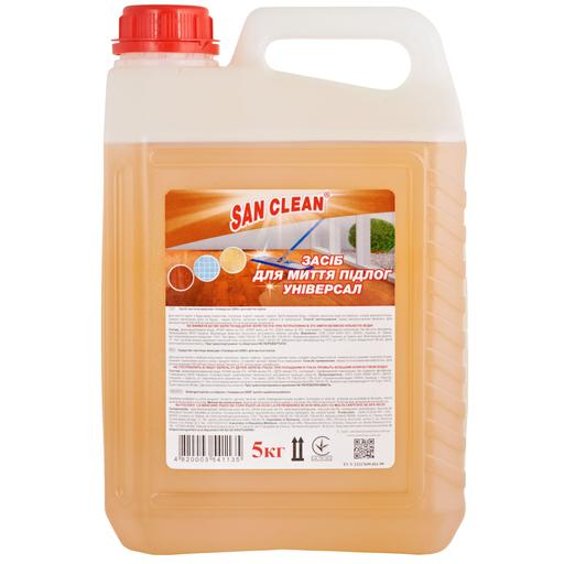 Засіб очищаючий San Clean Універсал-2000 для миття підлоги, 5 л - фото 1
