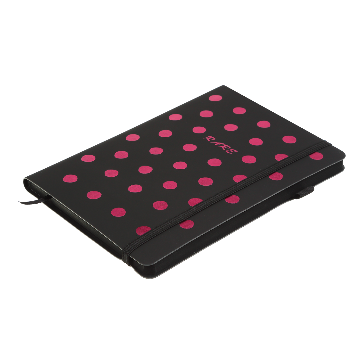 Блокнот діловий Buromax Rare А5 96 арк. без лініювання (чорний папір) обкладинка штучна шкіра рожевий (BM.295422-10) - фото 3