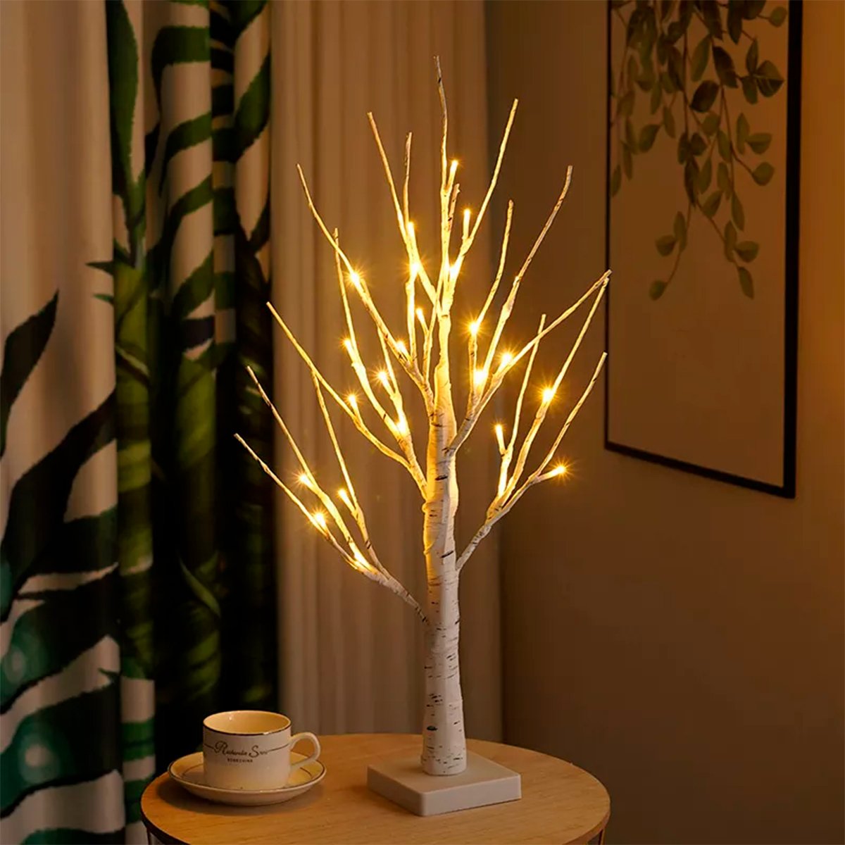 Дерево светодиодное MBM My Home на подставке 60 см белое (DH-LAMP-01 WHITE) - фото 4