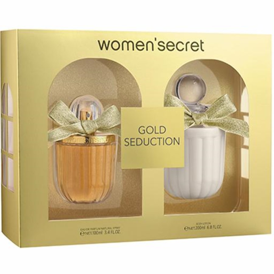 Подарунковий набір Women'secret Gold Seduction: туалетна вода 100 мл + лосьйон для тіла 200 мл (1066677) - фото 1