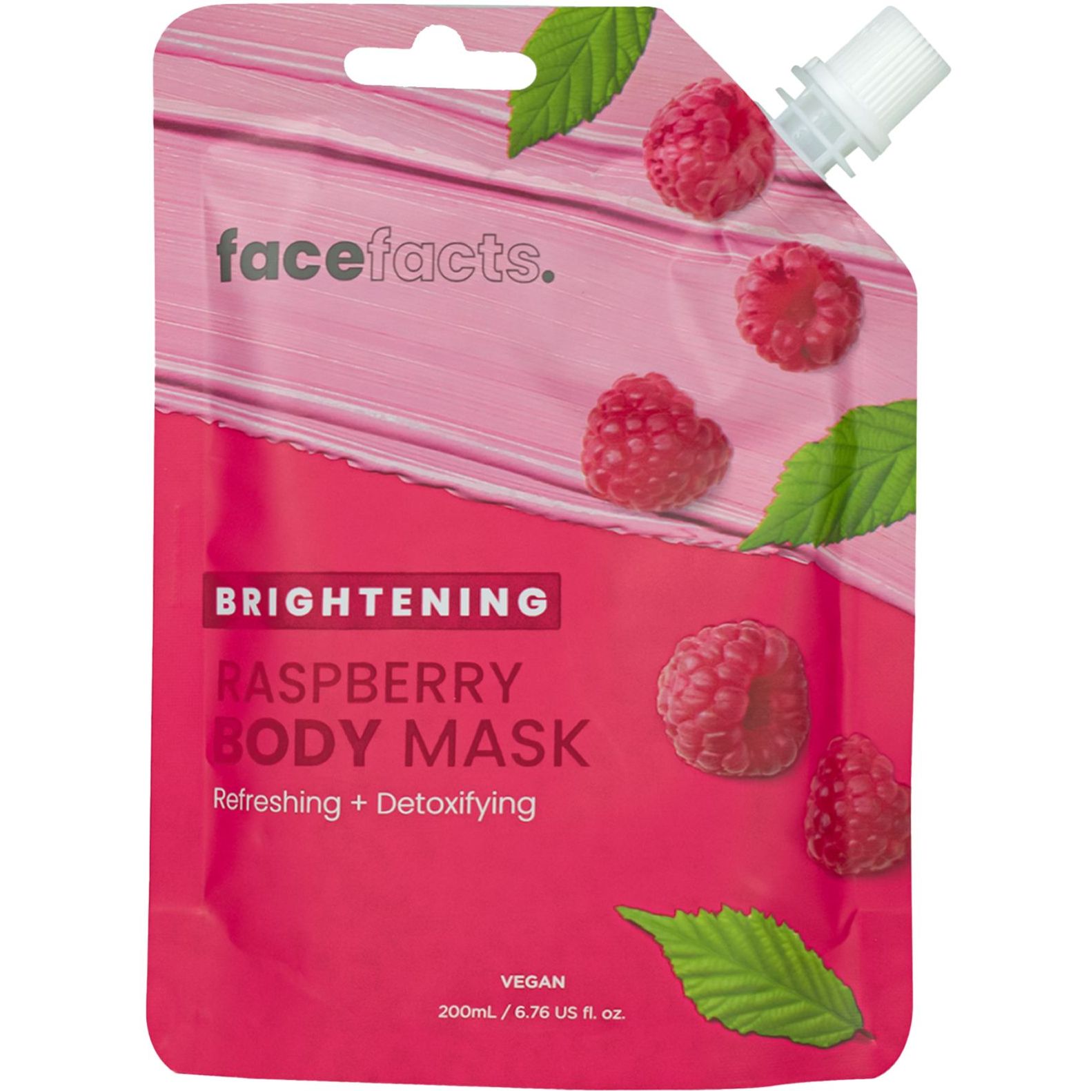 Освітлююча грязьова маска для тіла Face Facts Brightening Raspberry Body Mask 200 мл - фото 1