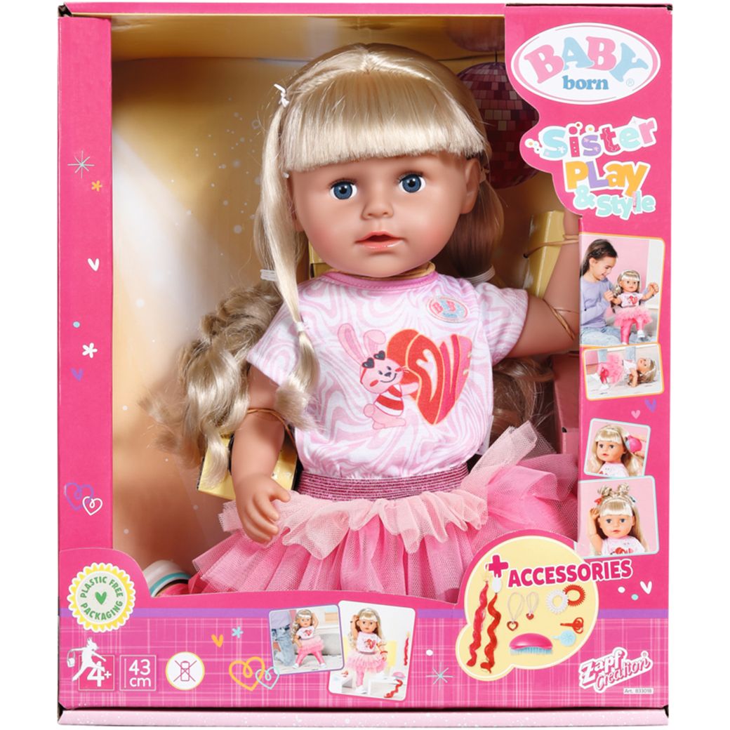 Лялька Baby Born Стильна сестричка з аксесуарами 43 см (833018) - фото 2