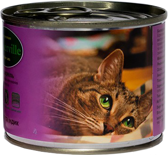 Вологий корм для котів Baskerville Качка з індичкою, 200 г - фото 2