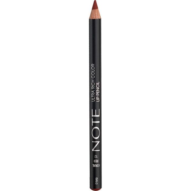 Карандаш для губ Note Cosmetique Ultra Rich Color Lip Pencil тон 12 (Coral Red) 1.1 г - фото 2
