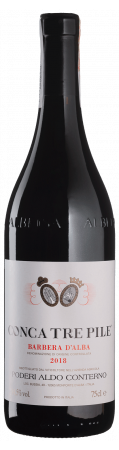 Вино Aldo Conterno Barbera d'Alba Conca Tre Pile 2018 красное, сухое, 14,5%, 0,75 л - фото 1
