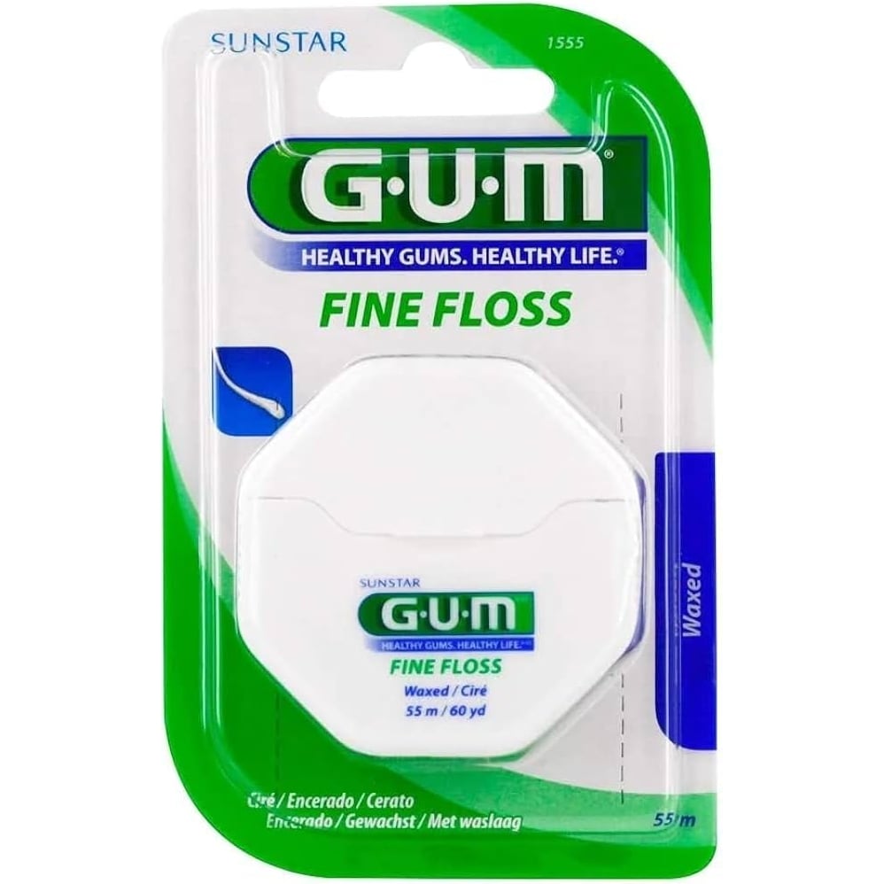 Зубная нить GUM Dental Floss вощеная 55 м - фото 1