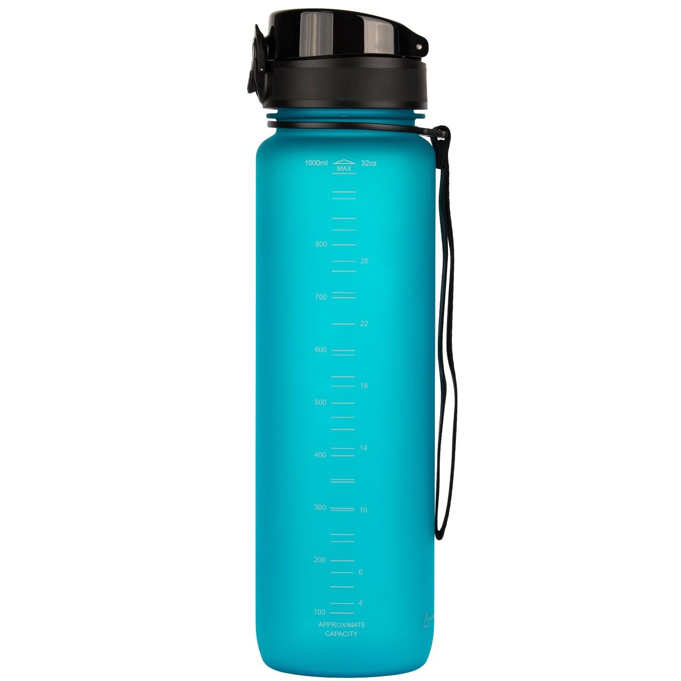 Пляшка для води UZspace Colorful Frosted, 1 л, яскраво-блакитний (3038) - фото 2