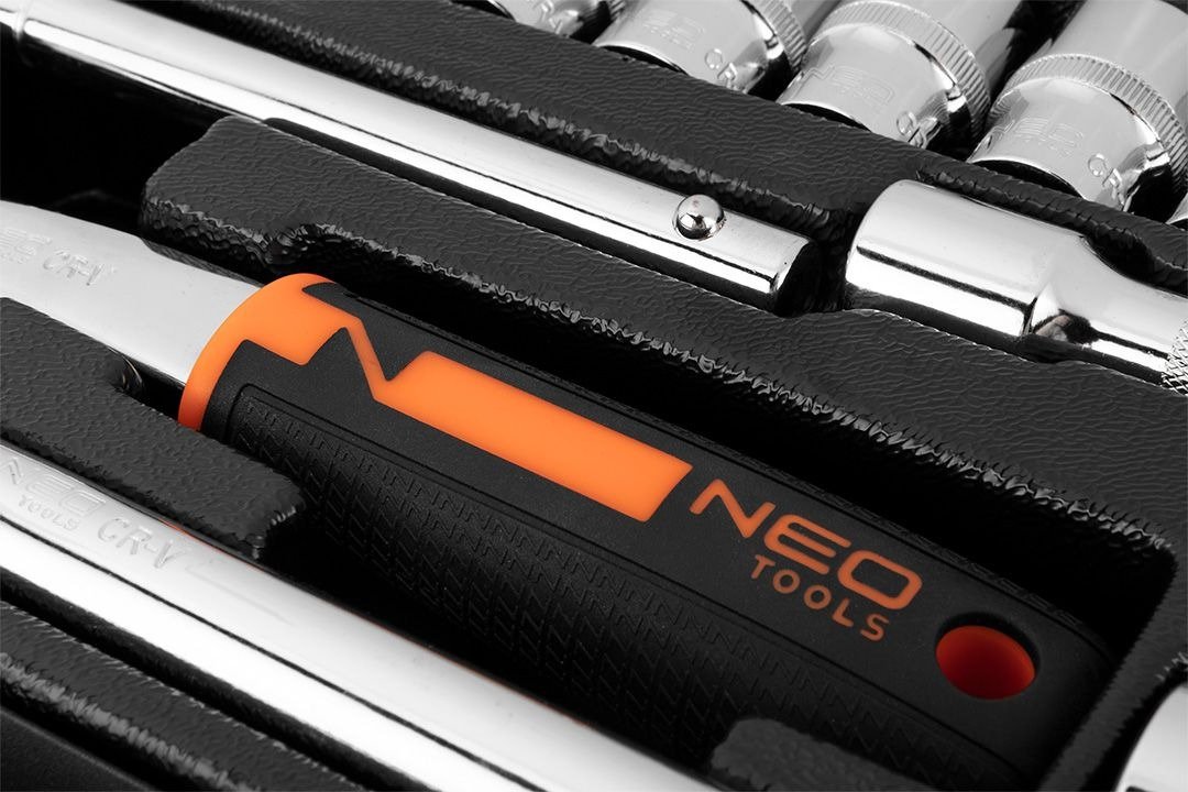 Набор инструментов Neo Tools 1/2", CrV, металевий кейс 25 шт. (10-036) - фото 7