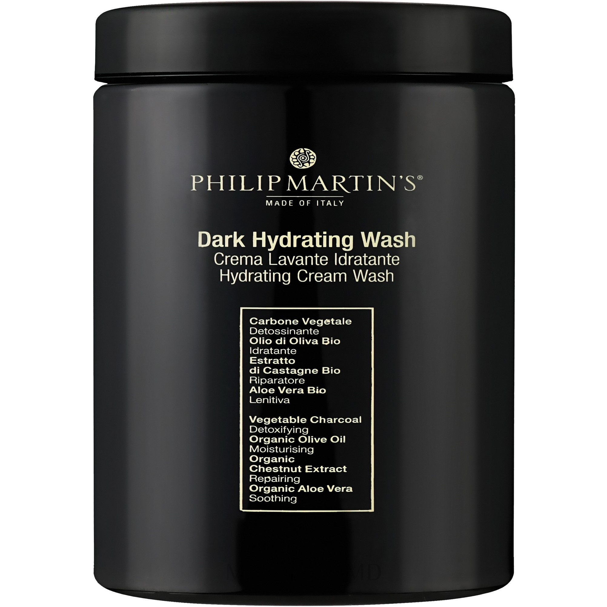 Увлажняющий шампунь для кожи головы и бороды Philip Martin's Dark Hydrating Wash Crema, 1 л - фото 1