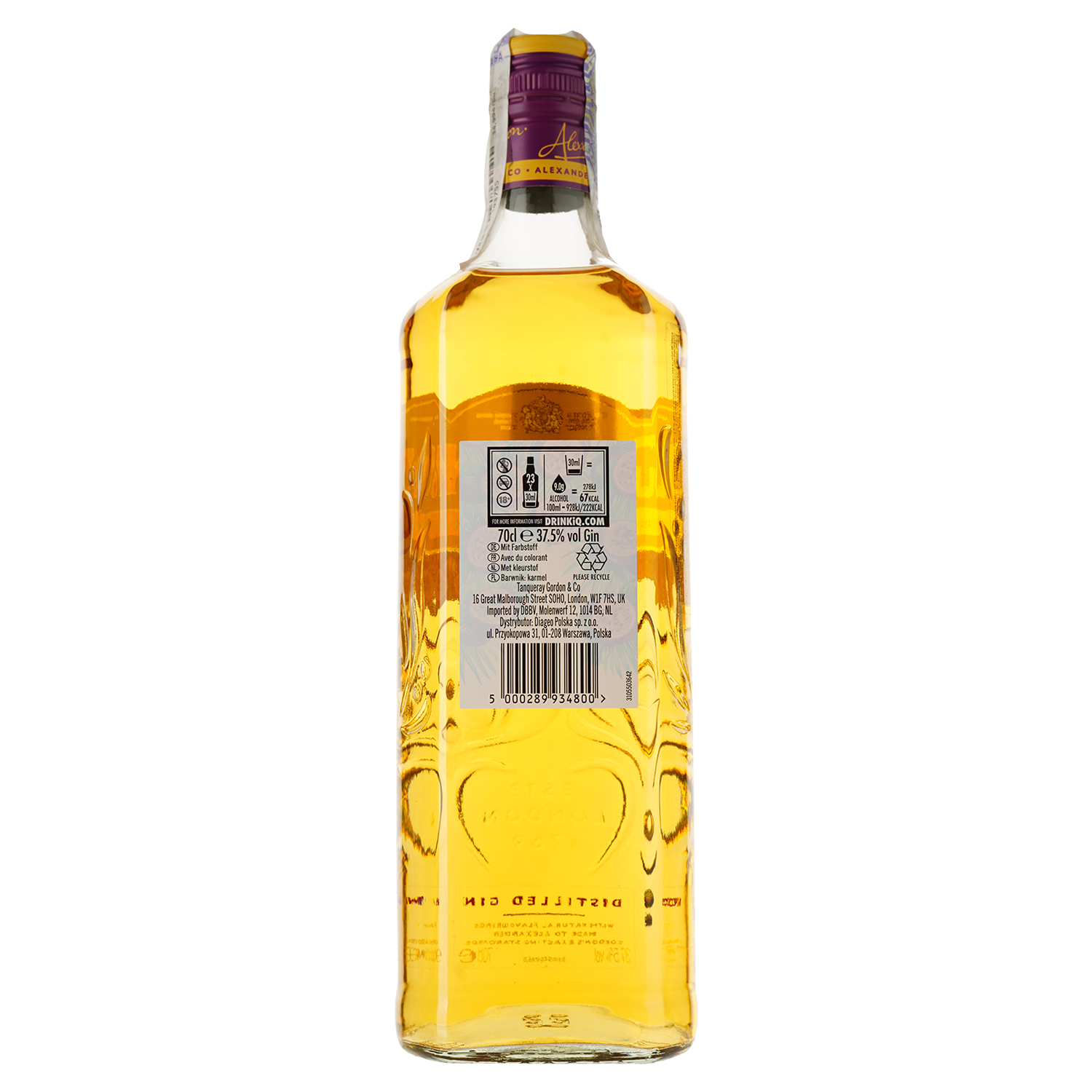 Алкогольний напій на основі джину Gordon's Tropical Passionfruit, 37,5%, 0,7 л - фото 2