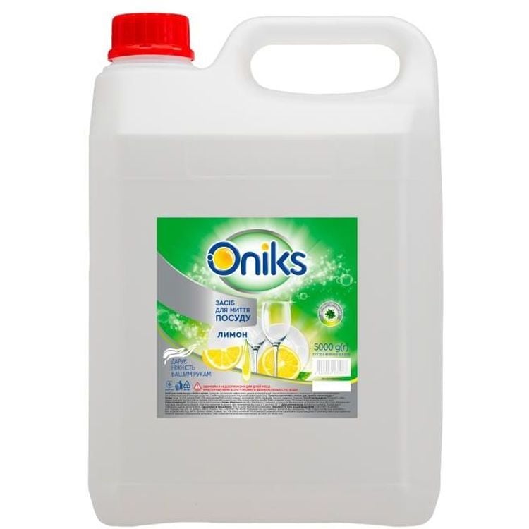 Засіб для миття посуду Oniks Лимон, 5 л - фото 1