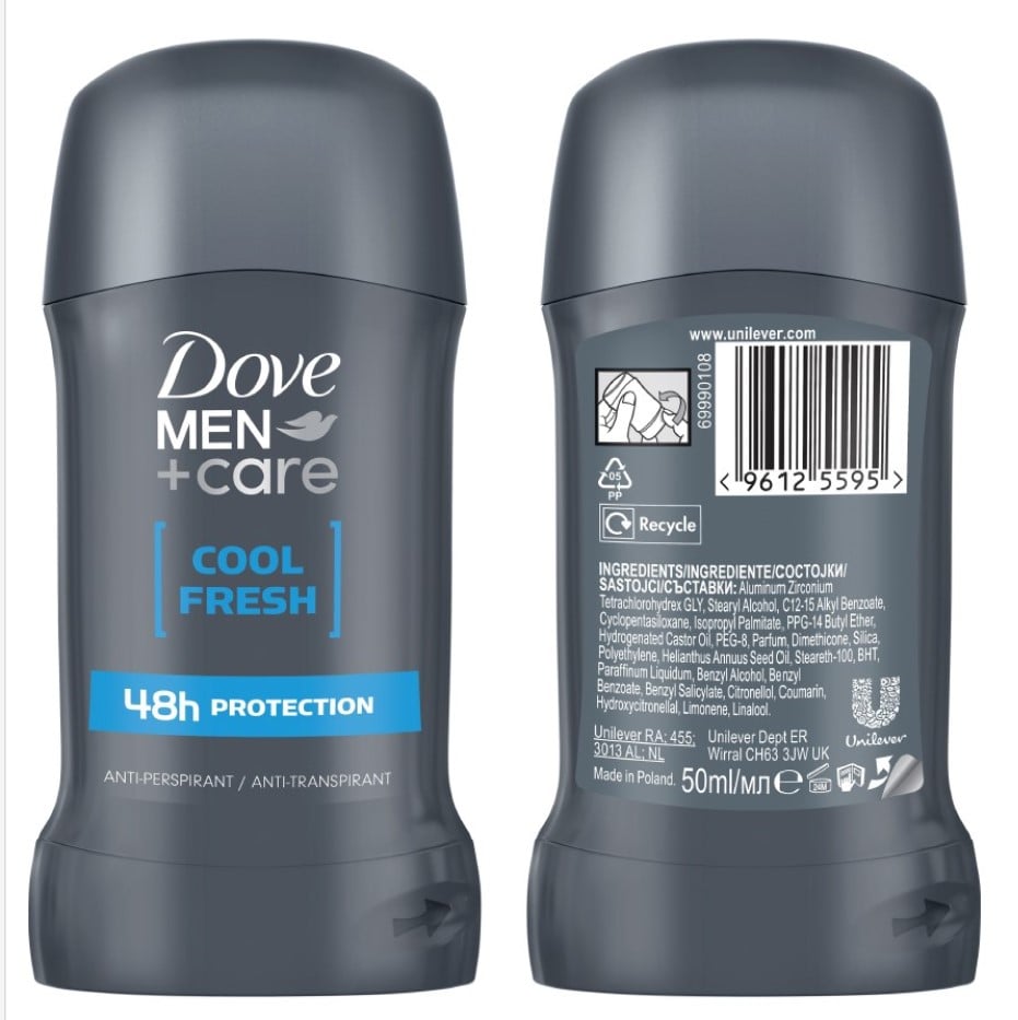 Антиперспирант-карандаш Dove Men+Care Прохладная свежесть, 50 мл - фото 1