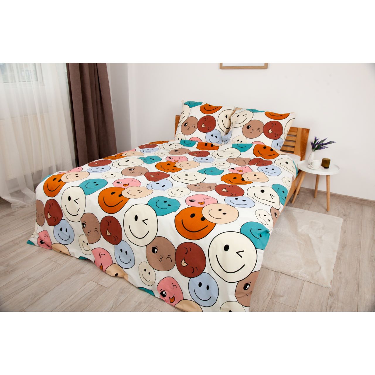 Комплект постільної білизни ТЕП Happy Sleep Duo Emojical євро різнокольоровий (2-04009_26584) - фото 1