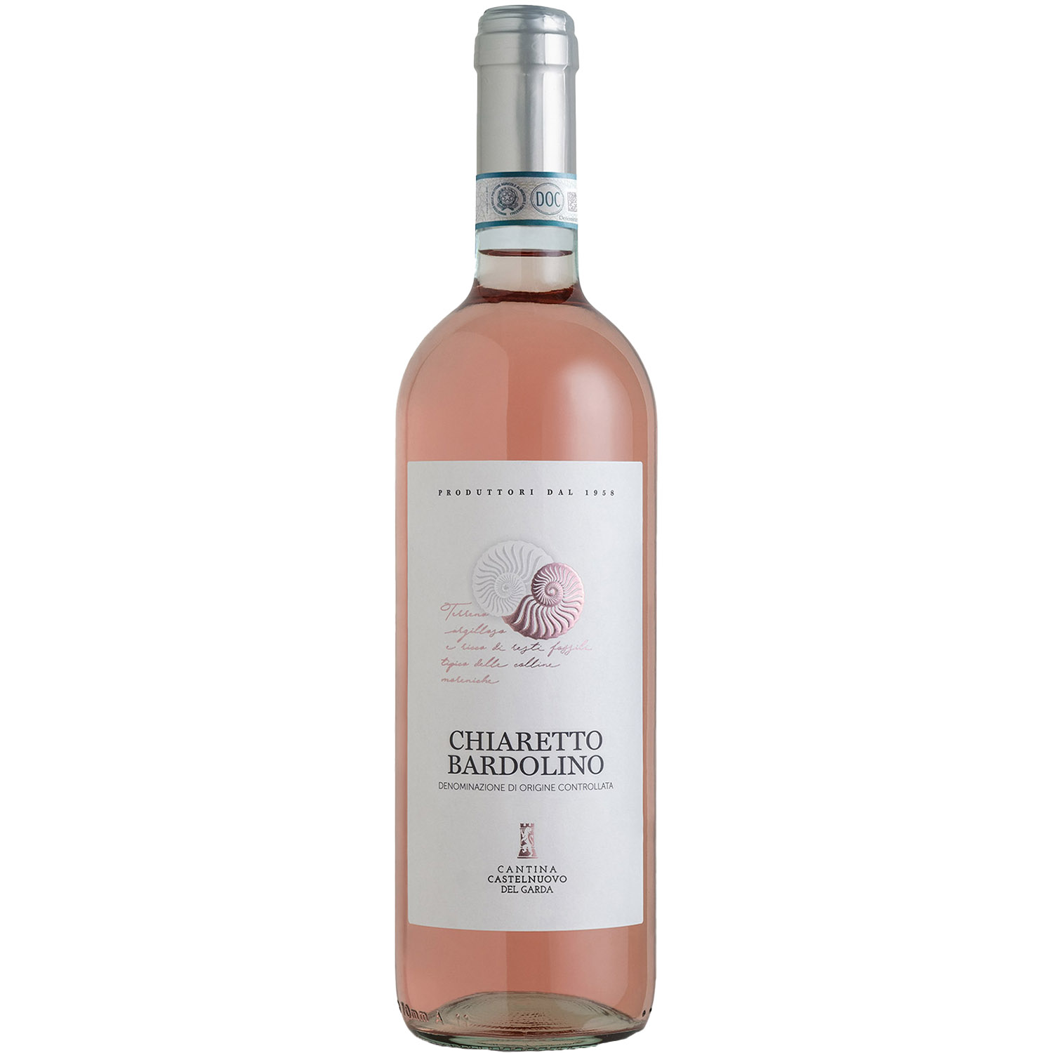 Вино Castelnuovo del Garda Bardolino Chiaretto розовое сухое 0.75 л - фото 1