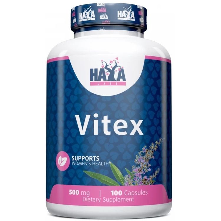 Екстракт плодів Вітексу Haya Labs Vitex Fruit Extract 500 мг 100 капсул - фото 1