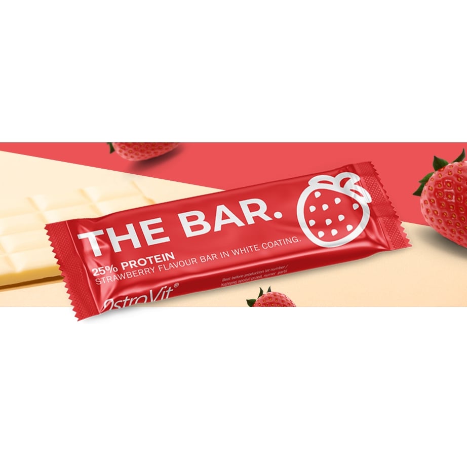 Батончик OstroVit The Bar Strawberry 60 г - фото 2