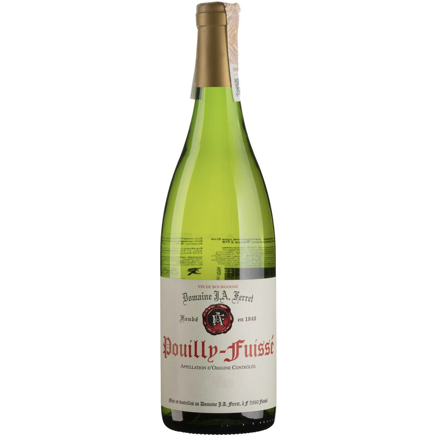 Вино Louis Jadot Pouilly-Fuisse Clos de Jeanne 1er Cru Domaine Ferret 2020, белое, сухое, 0,75 л - фото 1