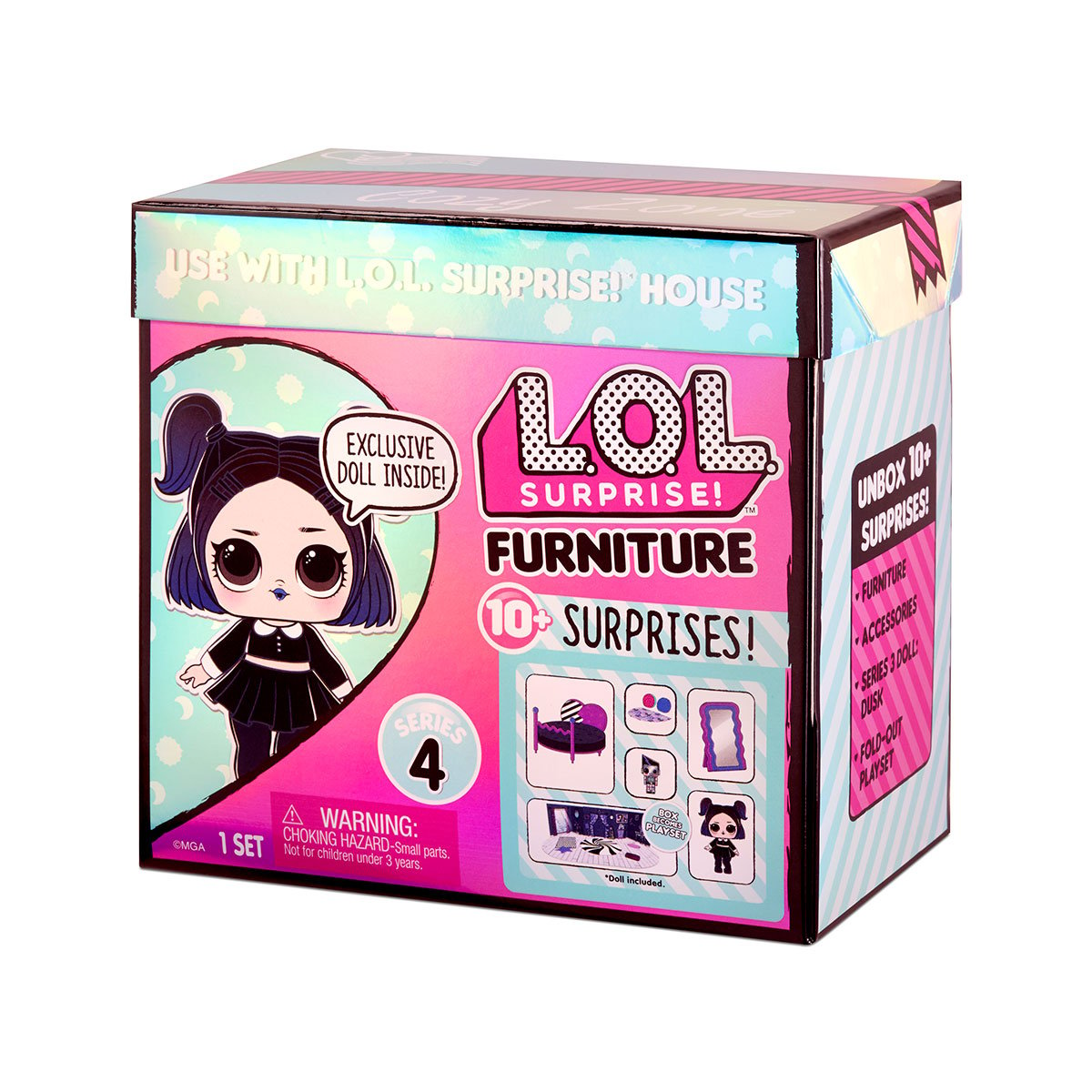 Ігровий набір з лялькою L.O.L. Surprise Furniture Леді-Сутінки, з аксесуарами (572640) - фото 3