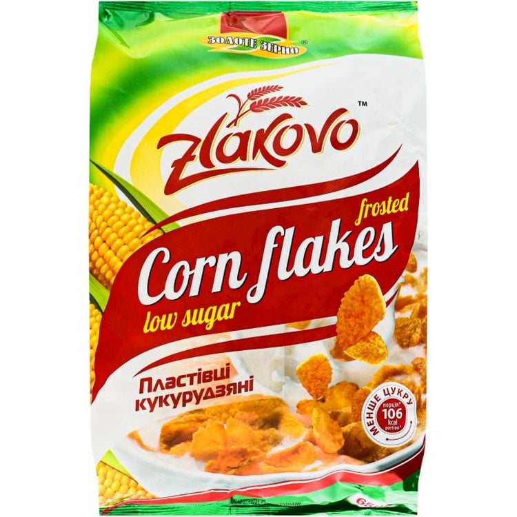 Пластівці кукурудзяні Zlakovo low sugar 650 г (773647) - фото 1