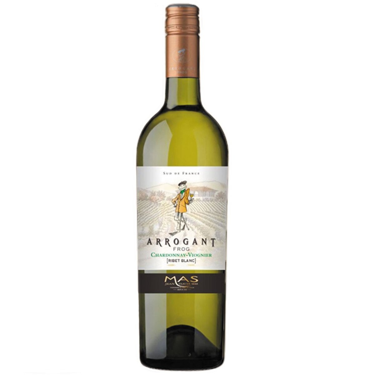 Вино Domaines Paul Mas Arrogant Frog Chardonnay-Viognier, біле, сухе, 13,5%, 0,75 л (8000009268033) - фото 1