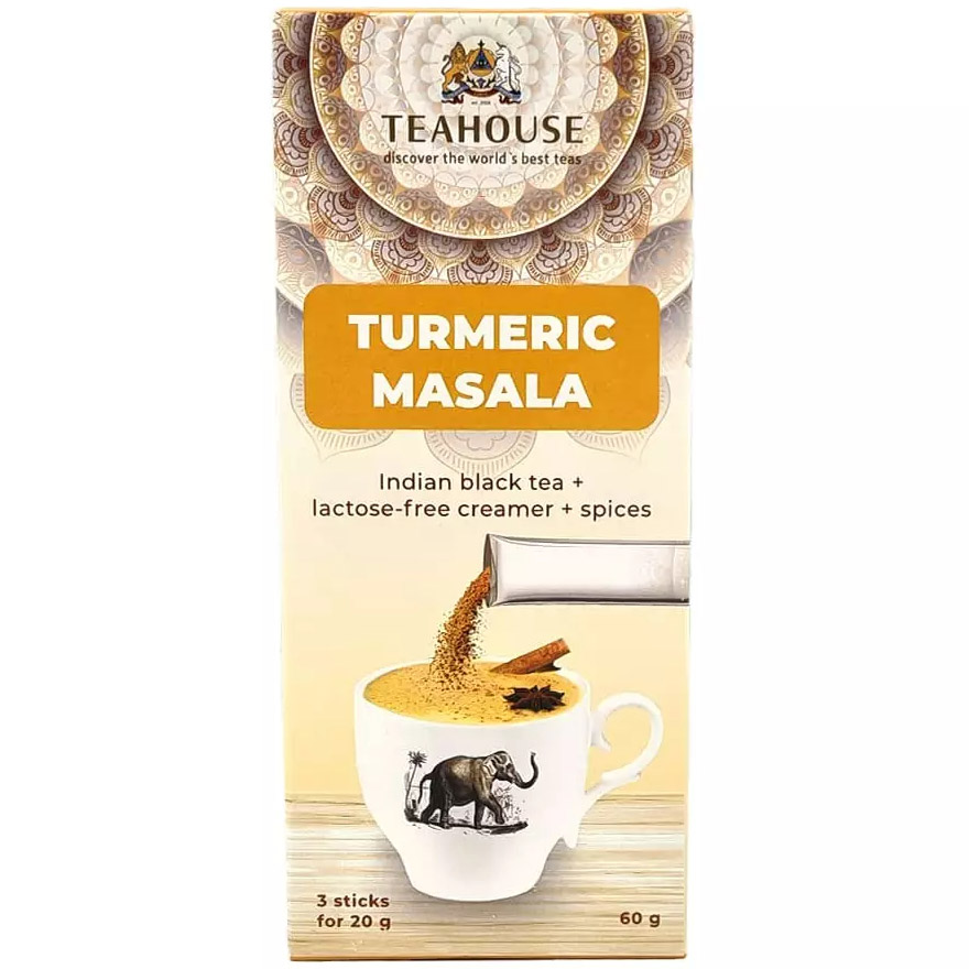 Чай чорний індійський Teahouse Turmeric Masala №572 з вершками та спеціями 60 г (3 стіки x 20 г) - фото 1