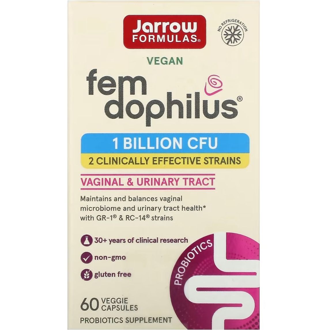 Пробиотики Jarrow Formulas Women's Fem Dophilus 1 млрд 60 капсул - фото 1