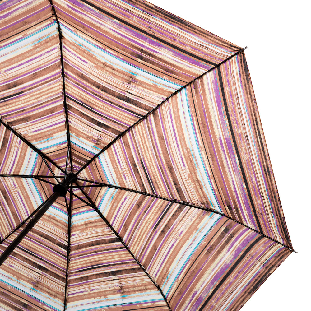 Женский складной зонтик полный автомат Airton коричневый - фото 3